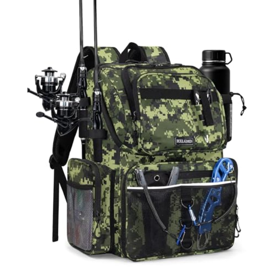 Fishing Equipment In - Fishing Backpack with Rod Holders, 43L
