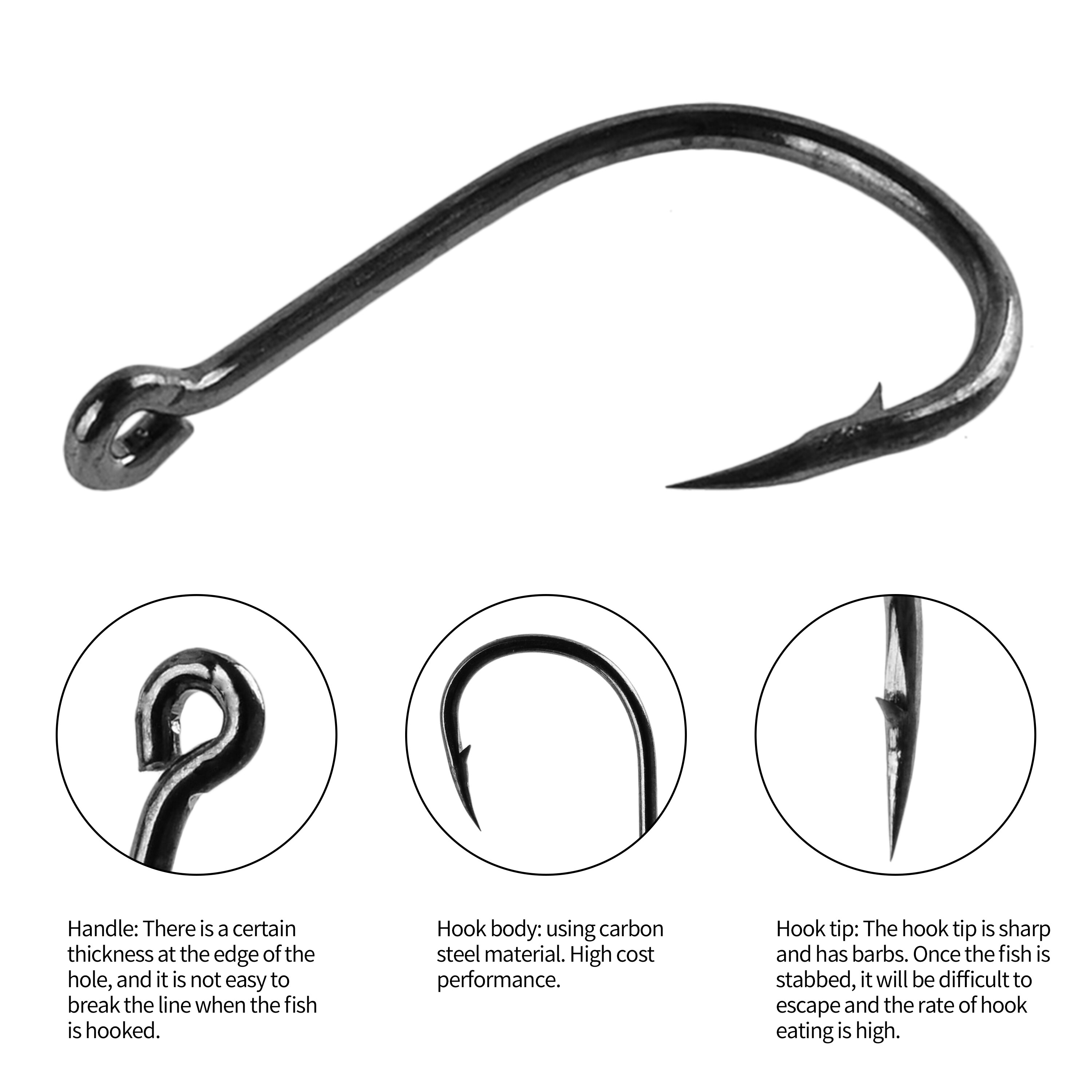 100Pcs Set High Carbon Steel S - Fishing Equipment Jet recensione e prezzo