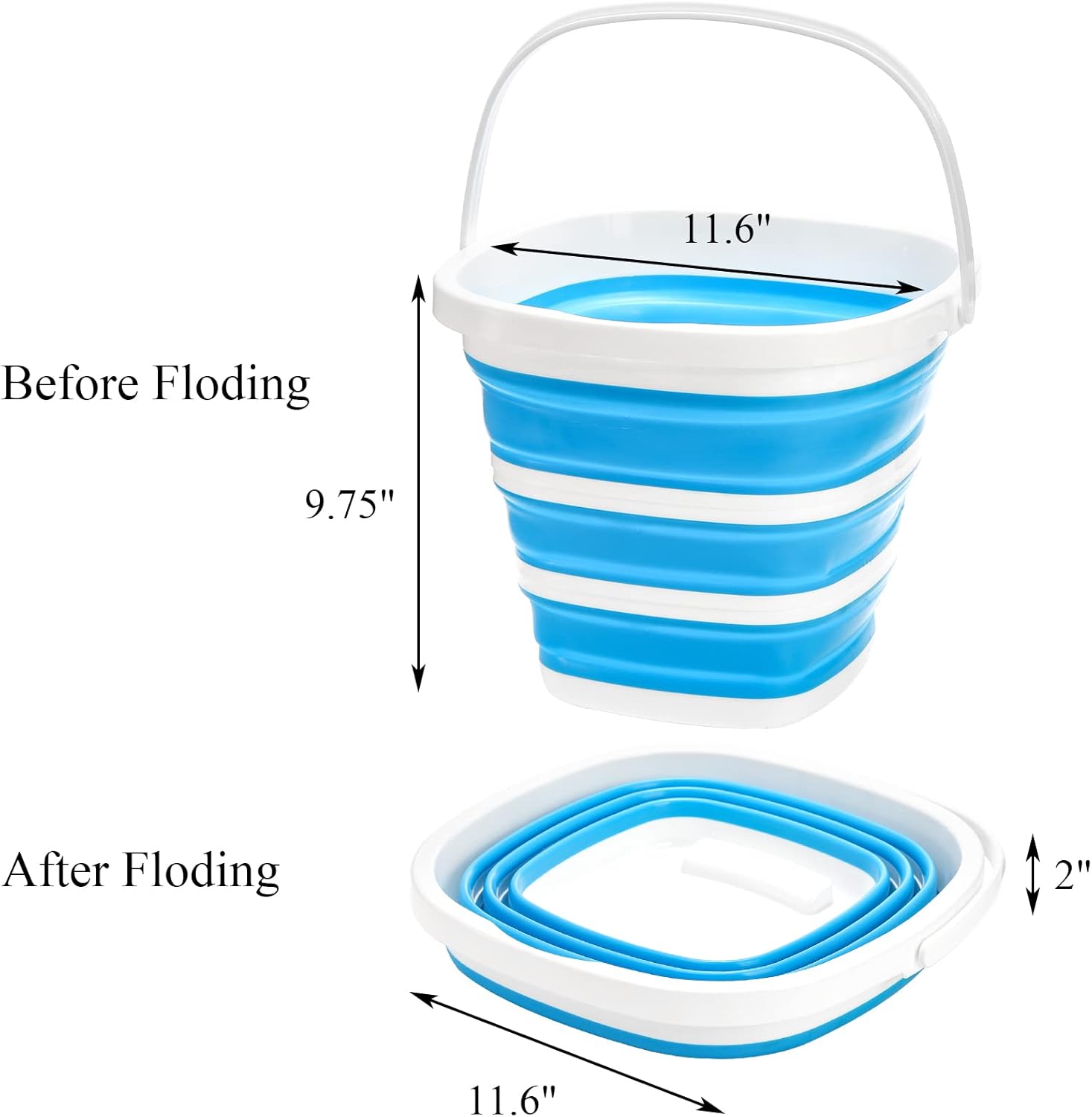Collapsible Plastic Bucket 2 P - Fishing Backpack recensione e prezzo
