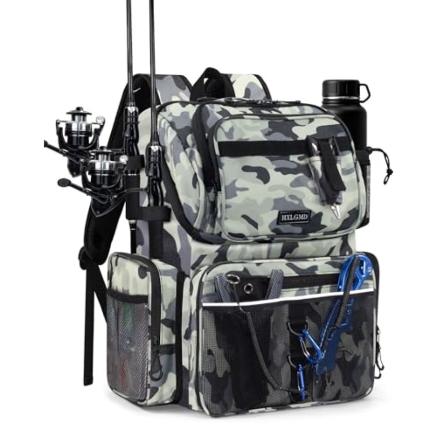 Fishing Backpack with Rod Hold - Fishing Equipment And Gear recensione e prezzo