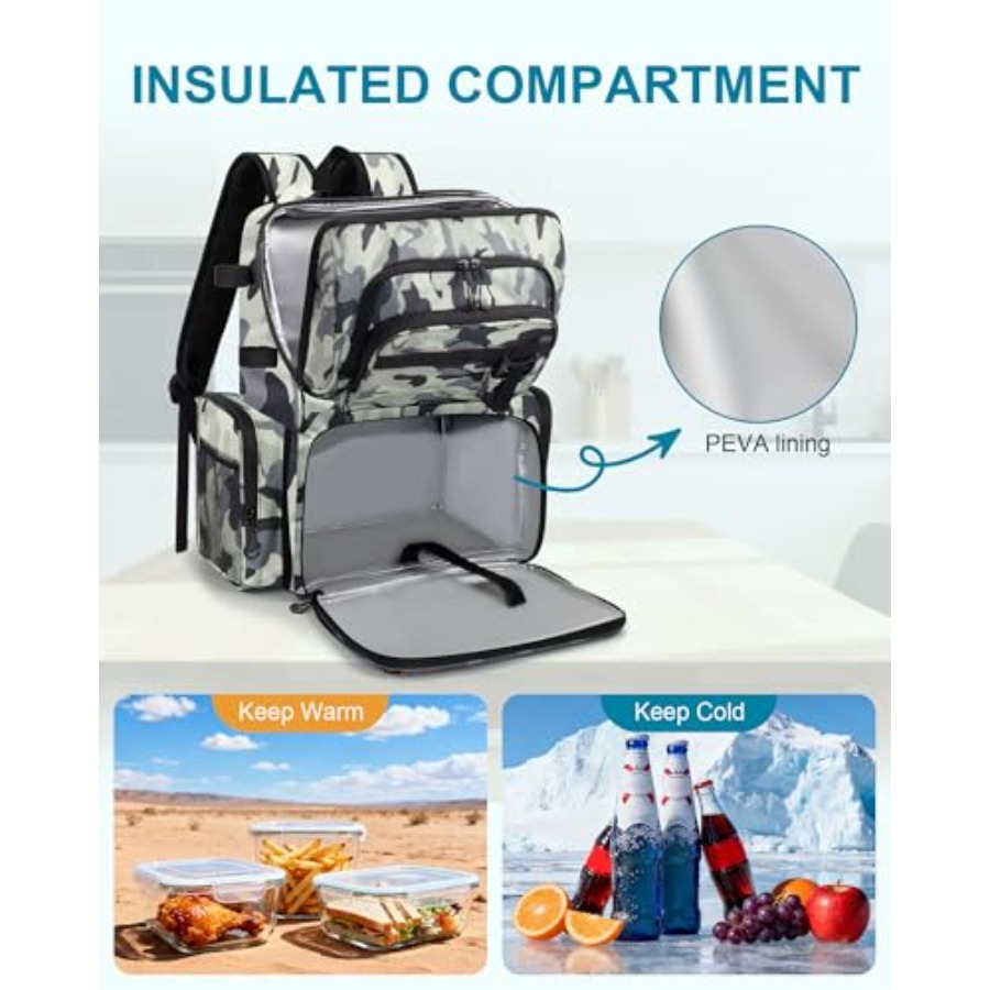 Fishing Backpack with Rod Hold - Fishing Equipment And Gear recensione e prezzo